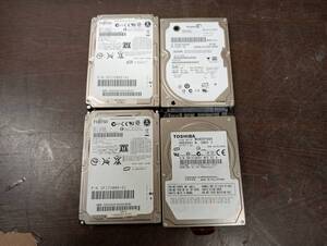 【YHD0597】★40GBx2 200GBx1 60GBx1 2.5inch HDD SATA 9.5mm 5台まとめて データー消去済★JUNK