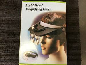 *★岐阜発 美品◎ライト付き/ヘッドルーペ△Light Head/Magnifying Glass/レンズ4枚付き/細かい作業等に/中古品□5/18□★