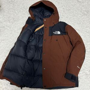 人気カラー！【THE NORTH FACE】ノースフェイス マウンテンダウンジャケット Lサイズ GORE-TEX ND92237 ダークオーク ダウンジャケット 