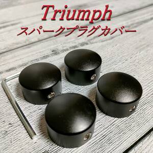 Triumph トライアンフ スパーク プラグ ヘッド ボルト カバー F４個 Thruxton Bonneville ストリートツイン