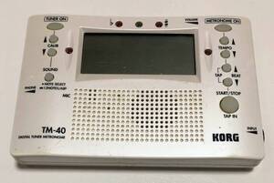 【ジャンク】 KORG コルグ デジタルチューナーメトロノーム TM-40 DIGITAL TUNER METRONOME 【商品説明必読】 