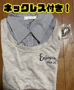 【新品】セシルマクビー　CECIL McBEE トップス　ネックレス付き！Mサイズ