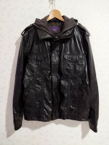 ZARA MAN　ザラ　leatherジャケット　レザージャケット　ジャケット　パーカー　アウター　長袖