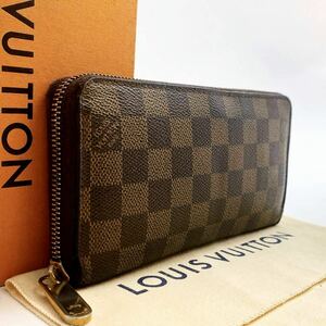 H 938【正規品】ルイヴィトン　ダミエ　ジッピーウォレット　ラウンドファスナー　長財布　LOUIS VUITTON 男女兼用