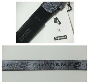 シュプリーム Nike Snakeskin Belt 新品未使用！国内正規品！Supreme ナイキ スネークスキン ベルト