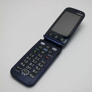 美品 F-08C ネイビー 即日発送 DoCoMo ガラケー FUJITSU らくらくホン 本体 白ロム あすつく 土日祝発送OK