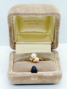 ミキモト MIKIMOTO パール ダイヤ 真珠 18金 k