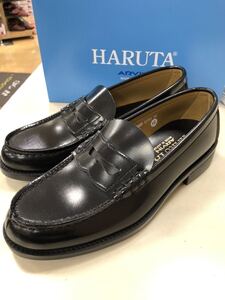 HARUTA ハルタ 6550 24.5センチ　新品　学生靴　ローファー　国産　メイドインジャパン　日本製　3E 箱付き