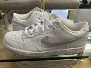 新品 未使用 希少 レア 2002 Nike Dunk Low Pro B Patent Leather 624044 101 sb White/neutral Grey 28cm