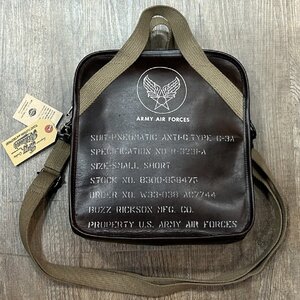 バズリクソンズ SUIT-PNEUMATIC ANTI-G, TYPE G-3A LEATHER BAG BR02834 138)ブラウン バッグ ミリタリー