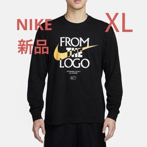 新品 国内正規品 Nike ナイキ マックス 90 メンズ ロングスリーブ バスケットボール Tシャツ 長袖トップス カットソー 黒色 XLサイズ