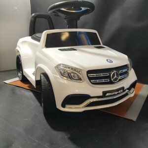 【ジャンク品】MercedesBenz メルセデスベンツ GLS63 AMG 電動乗用玩具 子供用 おもちゃ ホワイト 【管V130-2407】