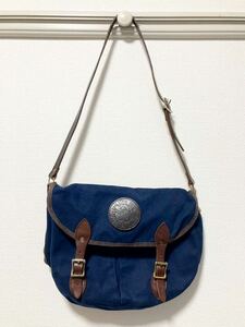 DULUTH PACK ダルースパック キャンバス×レザーショルダーバッグ 濃紺 美品