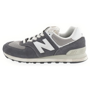 New Balance ニューバランス ML574HD2 メッシュ スウェード ローカットスニーカー グレー US6/24cm