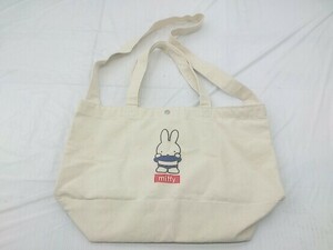 ◇ miffy ミッフィー プリント ハンド ショルダーバッグ アイボリー レディース P