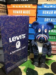 BAPE BEARBRICK X LEVIS 1000% アベイシングエイプ ベアブリック MEDICOMTOY 正規品