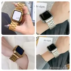 44mm 時計ベルト ユニセックス ステンレス Applewatch　カバー