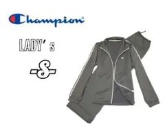 レディースS◇Champion◇ジャージ上下セット gray