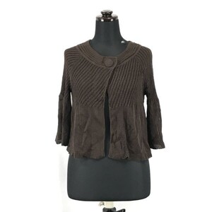 Made in Japan★アンタイトル/untitled★ニットカーディガン【2/women’s size -M/茶/brown】Tops/Cardigan◆BH29