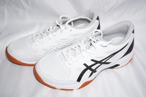 ★新品・未使用 asics アシックス バレーボール シュース【 GEL-ROCKET 11 】 ゲルロケット11 ホワイト×ブラック 24.5cm