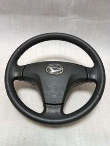 ダイハツ純正　LA300Ｓ　ミライース　本革巻き ステアリングホイールASSY 良品です。