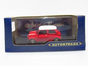 AUTOSTRADA アウトストラーダ　TZ-01025 ミニクーパー (レッド)　1/43　ミニカー [Dass0204]