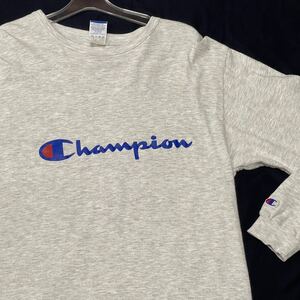 90s Champion 青タグ ロンT シモフリボディ チャンピオン　　90年代 ビッグロゴ デカロゴ ヴィンテージ ビンテージ vintage YL248