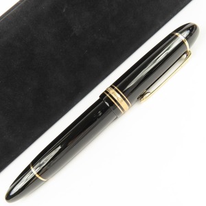 90907★1円スタート★MONTBLANC モンブラン 極美品 マイスターシュテュック ペン先14K ビジネス 筆記用具 万年筆 ラッカー ブラック