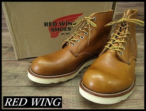 送無 未使用展示 箱付 RED WING レッドウィング 9107 6インチ アイリッシュセッター プレーントゥ レザー ワーク ブーツ オロイジナル 27.5