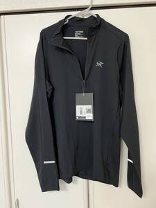 新品 タグ付 ARC’TERYX Cormac Zip Neck LS 黒 M サイズ　アークテリクス コーマック ジップネック LS シャツ ブラック