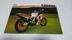 1986年4月発行のヤマハTZR250のカタログです。