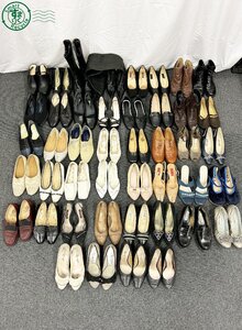 2AL0607379　□レディース パンプス ヒール 大量 まとめ売り 40点以上 YVES SAINT LAURENT Valentino HARUTA 銀座カネマツ 他 中古