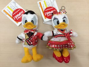 ディズニー 《未使用品》TDL ドナルド＆デイジー ぬいぐるみバッジ 2点 ベリーベリーミニー タグ付 1A32 【60】