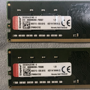 Kingston　デスクトップ用　DDR4-2933 8GB×2枚