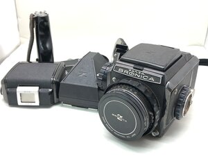 ZENZA BRONICA / NIKKOR-P 1:2.8 f=75mm 中判カメラ 付属品付き ジャンク 中古【UW010126】●