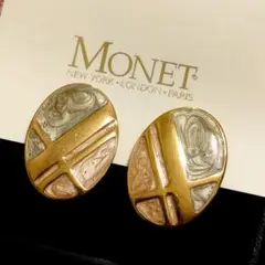 MONET　モネ　イヤリング　ゴールド　ヴィンテージ　大ぶり