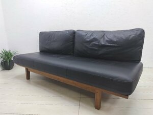 【美品】MasterWal マスターウォール RITZ SOFA リッツソファ 3シーター 50万 ウォールナット無垢材 3Pソファ