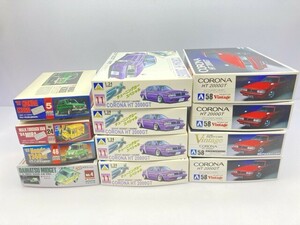 アオシマ 1/24 コロナHT 2000GT 1982年式 など 自動車プラモデル まとめて [50-8622]