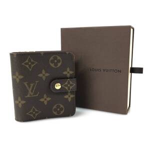 【ITTZI6F7Q8OU】未使用級 LOUIS VUITTON ルイ ヴィトン モノグラム コンパクトジップ ファスナー財布 M61667