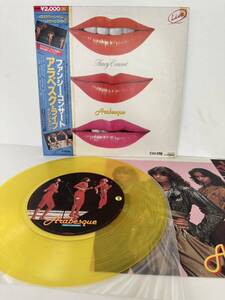 LP 国内盤帯 Yellow vinyl / Arabesque / Fancy Concert (1982年 Live In Japan) / Sandra サンドラ / JAPAN ONLY / VIP-4165（管理No.19）