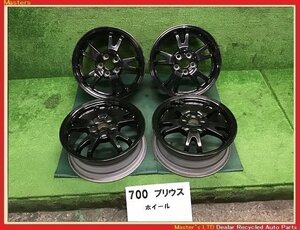 【送料無料】ZVW30 プリウス G 後期 純正 アルミホイール 15×6J+45 5穴-100 黒 4本セット 冬用/スタッドレス用などにも♪