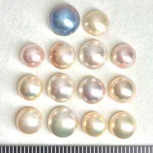 1円〜!!◆マベパールおまとめ138.5ct◆j 約27.7g mabe pearl パール 半円真珠 ジュエリー jewelry ルース 裸石 宝石 w3ヤ12