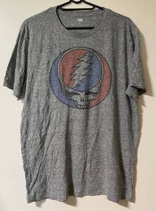 Grateful Dead x OLD NAVY グレイトフル・デッド Tシャツ スカル T-Shirts ● バンドT バンT　ロックT グレー　灰　