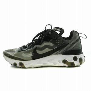 ナイキ NIKE React Element リアクト エレメント スニーカー シューズ US9 27.0cm グレー 白 ホワイト AQ1090-001 /AN3 ■GY20 メンズ