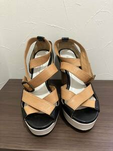 JILLSTUART shoe ハイヒールベルトサンダル 日本製リゲッタカヌーサンダル 異素材 歩きやすい ブラックブラウンホワイト