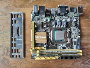 【BIOS OK】ASUS H87I-PLUSマザーボード 、core i3-4330、DDR3-1333 計8GB