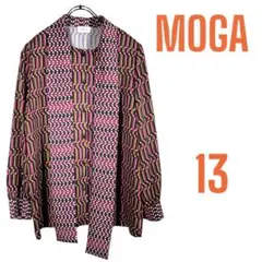 【MOGAモガ】長袖　ボウタイ ブラウス   シャツ　サイズ13