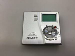 SHARP シャープ ポータブルMDレコーダー MD-DR77-S　中古品2721