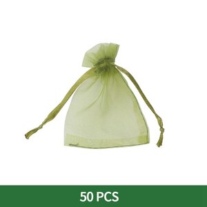 果物　フルーツ　保護　メッシュバッグ　家庭菜園　Green　50PCS　10cmx15cm