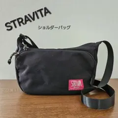 【STRAVITA 】ショルダーバッグ　ポケット多い　 黒